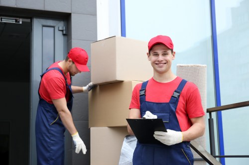 Local moving van operating in Queensbury with practical access support