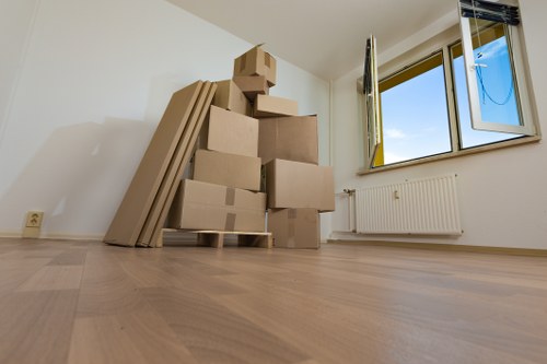 Removals van ready for a local move in Queensbury