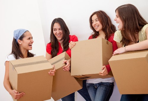 Moving team preparing a local house removal in Queensbury