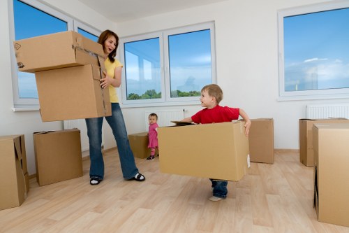 Loading furniture and boxes for a Queensbury house move