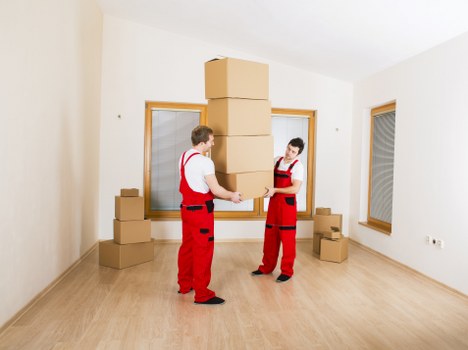 Staff training in safe lifting and loading methods during a move
